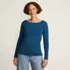 Women's Long Sleeve Polished Essentials Boatneck Top, Front