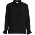 Women's Crepe Long Sleeve Convertible Ruffle Collar Blouse, alternative image
