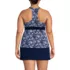 Women's Plus Size V-Neck Racerback Flutter Tankini , Back
