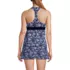 Women's V-Neck Racerback Flutter Tankini , Back