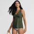 Women's V-neck Racerback Flutter Tankini , alternative image