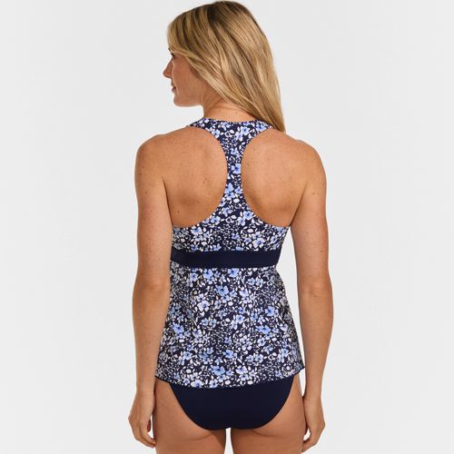 Women's V-Neck Racerback Flutter Tankini - image 2