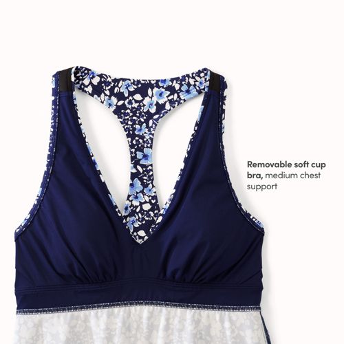 Women's V-Neck Racerback Flutter Tankini - image 5
