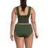 Women's Plus Size Square Neck Midkini Top , Back