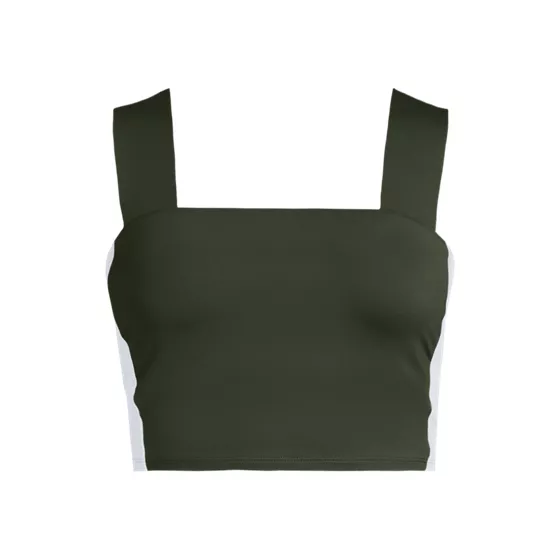 Women's Plus Size Square Neck Midkini Top  - primary