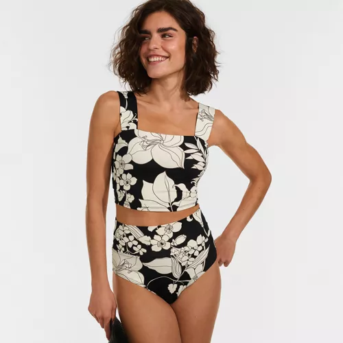 Women's Square Neck Midkini Top | Lands' End