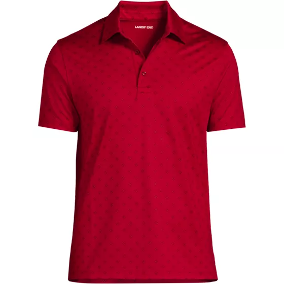 Men's Rapid Dry Performance Printed Short Sleeve Modern Fit Polo Shirt - primary