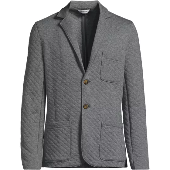 Men's Quilted Two Button Blazer - primary
