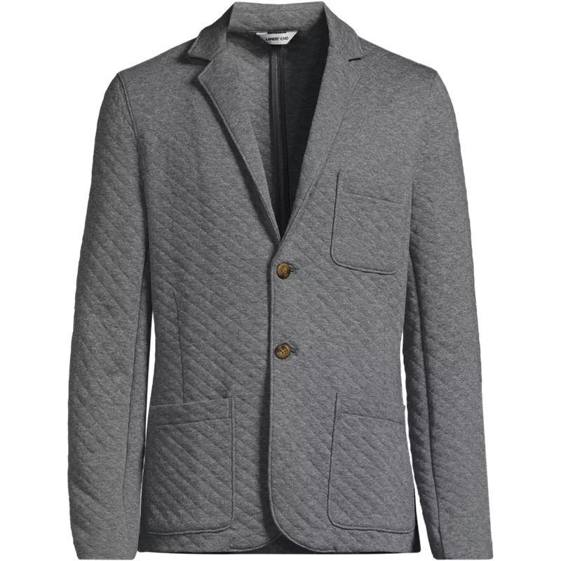 Men's Quilted Two Button Blazer, Front