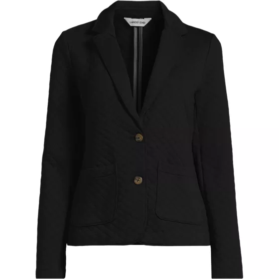 School Uniform Women's Quilted Two Button Blazer - primary