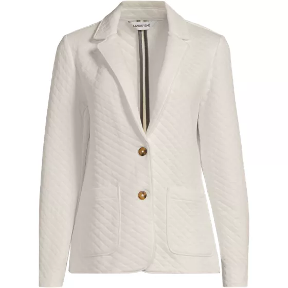 School Uniform Women's Quilted Two Button Blazer - primary