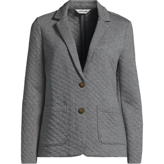 School Uniform Women's Quilted Two Button Blazer - primary