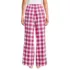 Women's Poplin Wide Leg Sleep Pants, Back