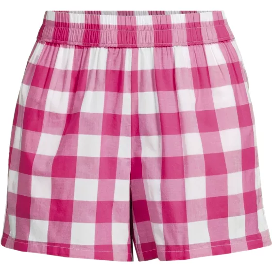 Women's Poplin Sleep Boxer Shorts - primary