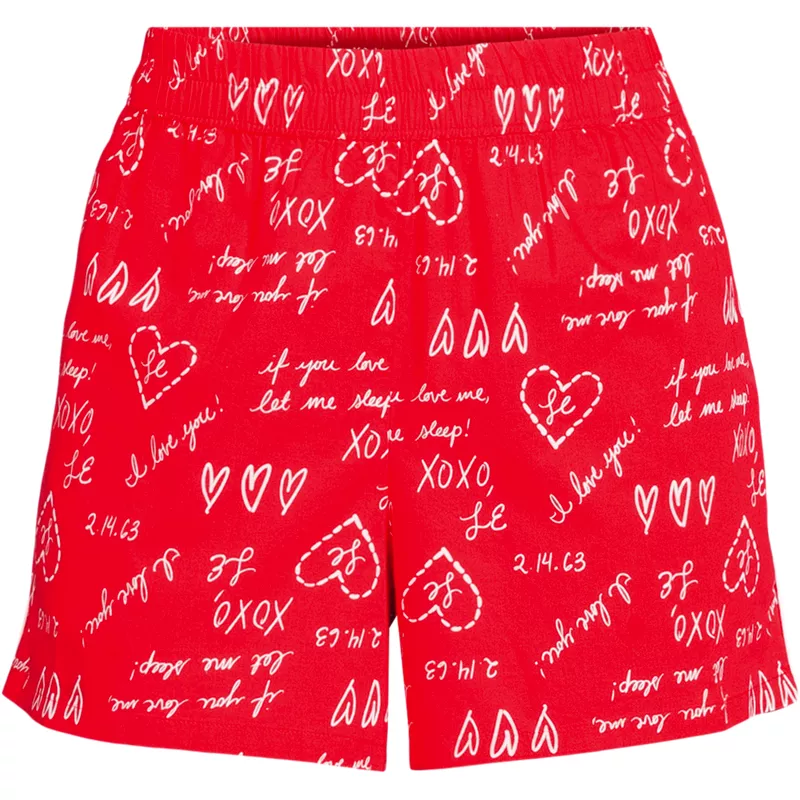 Women's Poplin Sleep Boxer Shorts, Front