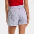 Women's Poplin Sleep Boxer Shorts, Back