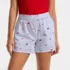 Women's Poplin Sleep Boxer Shorts, Front
