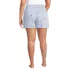 Women's Plus Size Poplin Sleep Boxer Shorts, Back