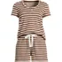 Women's Knit 2 Piece Pajama Set - Short Sleeve Top and Shorts, Front