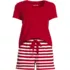 Women's Knit 2 Piece Pajama Set - Short Sleeve Top and Shorts, Front