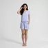 Women's Knit 2 Piece Pajama Set - Short Sleeve Top and Shorts, alternative image