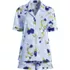 Women's Cotton Poplin 2 Piece Pajama Set - Short Sleeve Top and Shorts, Front