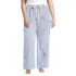 Women's Plus Size Poplin Wide Leg Sleep Pants, Front