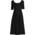 Women's Starfish Elbow Sleeve Midi Fit and Flare Dress, Front