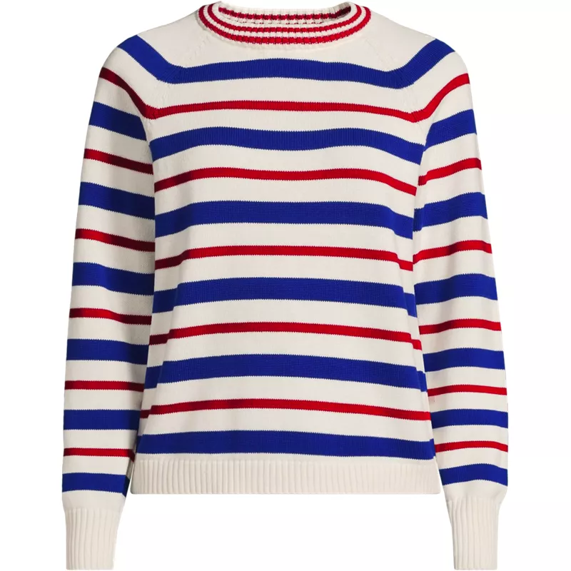 Women's Plus Size Drifter Raglan Crew Sweater, Front