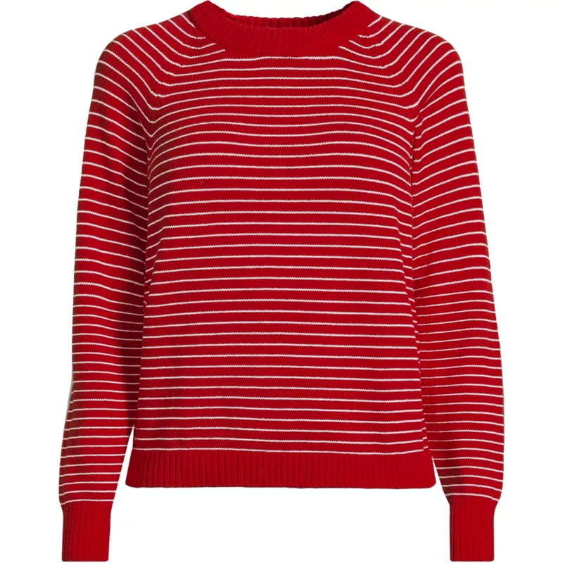 Women's Plus Size Drifter Raglan Crew Sweater, Front