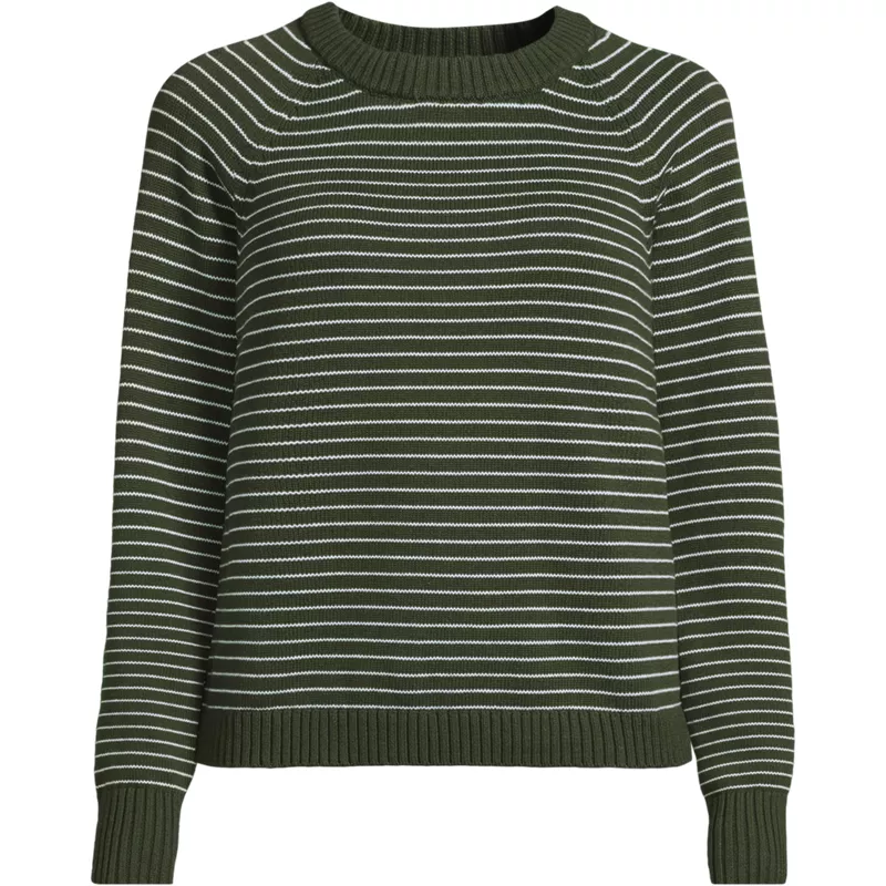 Women's Petite Drifter Raglan Crew Sweater, Front