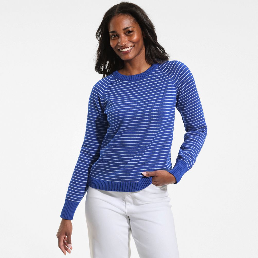 Women's Drifter Raglan Crew Sweater | Lands' End