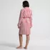 Women's Soft Terry Long Sleeve Knee Length Robe, Back