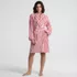Women's Soft Terry Long Sleeve Knee Length Robe, Front