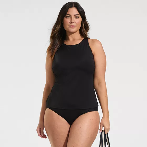 Women's Plus Size Mid Rise Bikini Bottoms - primary