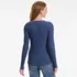 Women's Long Sleeve Coastal Rib Boatneck Top, Back