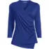 Women's Supima Micro Modal 3/4 Vneck Surplice Tunic Top, Front
