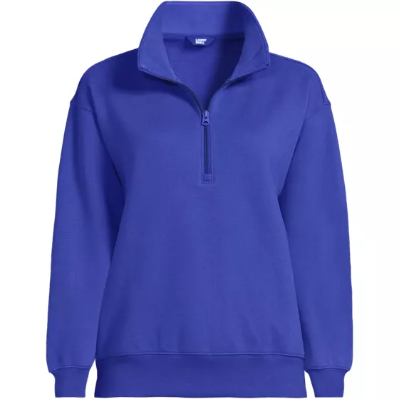 Women's Plus Size Serious Sweats Relaxed Quarter Zip Pullover Sweatshirt - primary