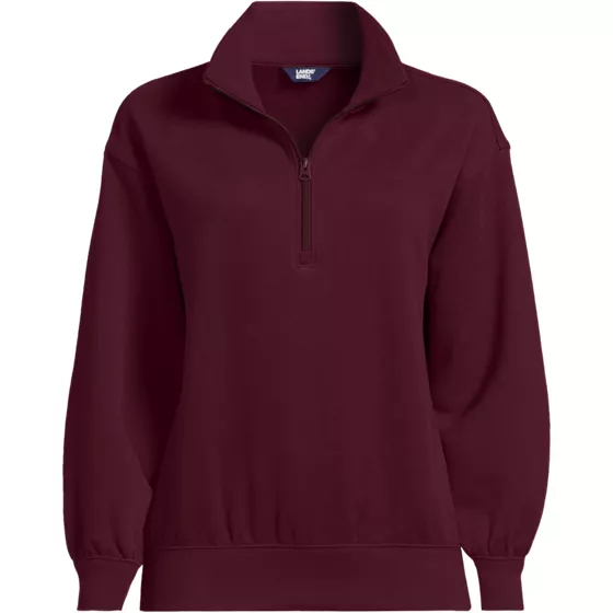 Women's Plus Size Serious Sweats Relaxed Quarter Zip Pullover Sweatshirt - primary