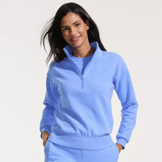 Women's Serious Sweats Relaxed Quarter Zip Pullover Sweatshirt - primary