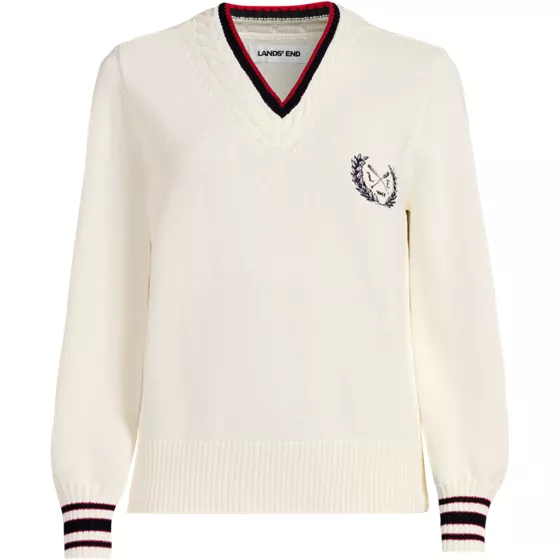 Women's Drifter Set in Sleeve V-neck Sweater - primary