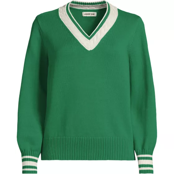 Women's Drifter Set in Sleeve V-neck Sweater - primary