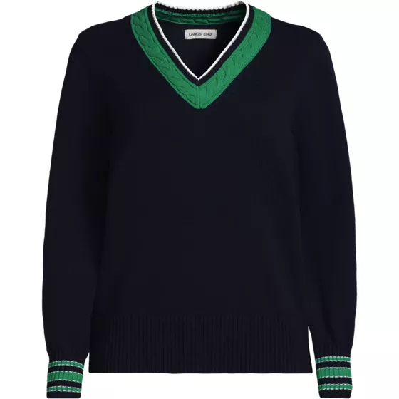 Women's Drifter Set in Sleeve Vneck Sweater - primary
