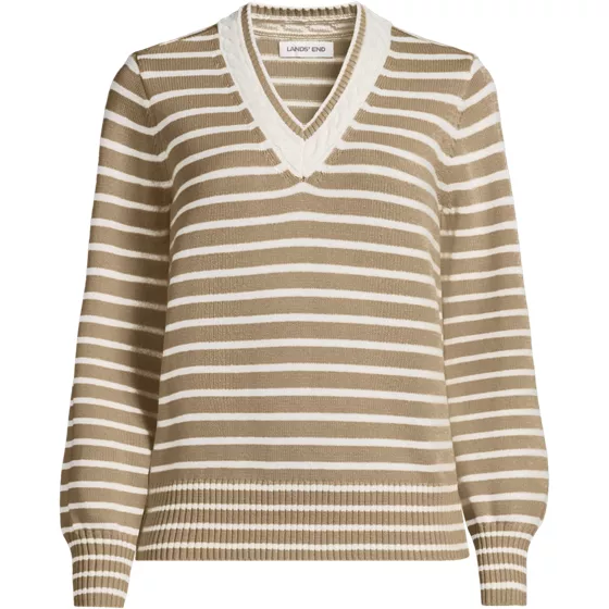 Women's Drifter Set in Sleeve V-neck Sweater - primary