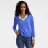 Women's Drifter Set in Sleeve Vneck Sweater, Front
