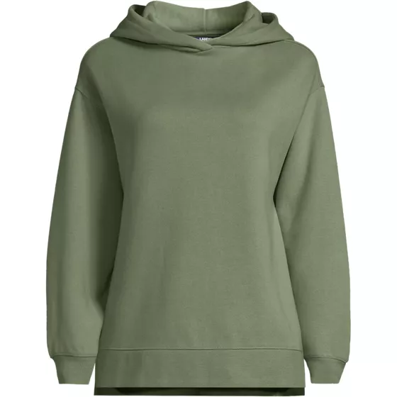 Women's Plus Size Long Sleeve Serious Sweats Hooded Tunic Sweatshirt - primary