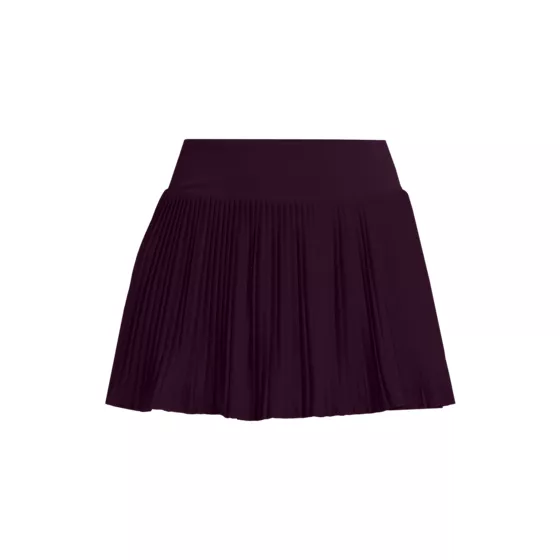 Women's High Waisted Pleated Woven Swim Skort - primary