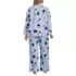 Women's Plus Size Cotton Poplin 2 Piece Pajama Set - Long Sleeve Top and Pants, Back