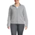 Women's Plus Size Serious Sweats Full Zip Mock Neck Sweatshirt, Front