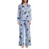 Women's Cotton Poplin 2 Piece Pajama Set - Long Sleeve Top and Pants, Front